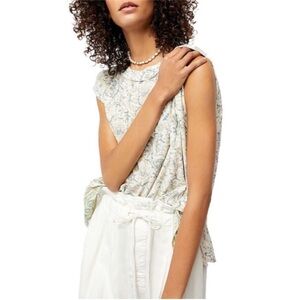 Free People High Tide Printed Tee